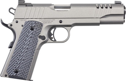 AUTO-ORDNANCE 1911A1 45ACP - STAINLESS ADJ SIGHT GRAY G10 - Image 2