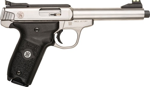 S&W SW22 VICTORY 22LR 5.5" AS - 10-SHOT SS THREADED BBL - Image 2