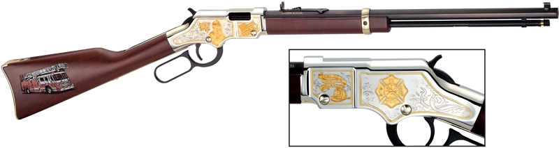 HENRY FIREFIGHTER TRIBUTE - 22S/L/LR 20" OCTAGON ENGRAVED - Image 5