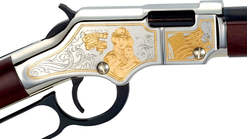 HENRY FIREFIGHTER TRIBUTE - 22S/L/LR 20" OCTAGON ENGRAVED - Image 3