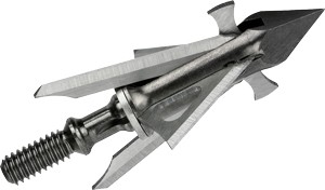 MUZZY BROADHEAD TROCAR HYBRID - 100GR 4-BLADE 1 5/8" CUT 3PK - Image 2