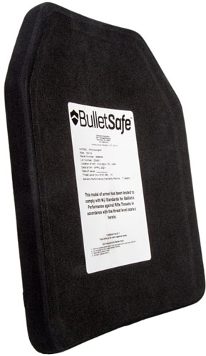 BULLETSAFE BALLISTIC LEVEL IV - PLATE 7.7LBS SHOOTERS CUT - Image 3