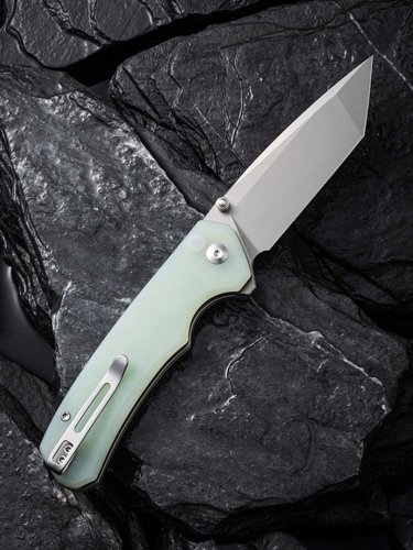 CIVIVI KNIFE BRAZEN 3.46" - NATURAL G-10/STONEWASH BLADE