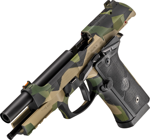 BERETTA 92XI SAO FS 9MM 4.7" - 10RD SPLINTER CAMO 2 MAGS - Image 2