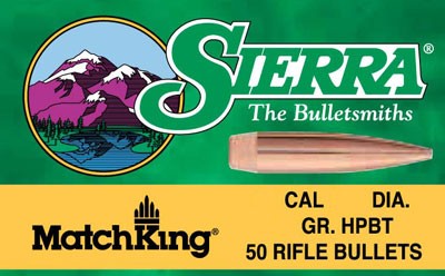 SIERRA BULLETS .30CAL .308 - 168GR HP-BT MATCH 100CT - Image 2