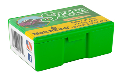 SIERRA MATCHKING .243 110GR 100CT - Image 2
