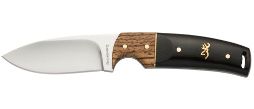BUCKMARK HUNTER FIXED - BLACK, DROP POINT, PLAIN EDGE, 3 1/8" BLADE