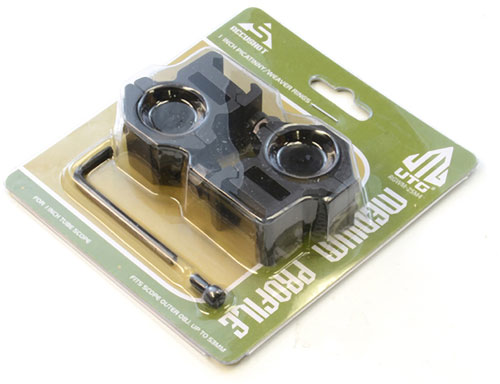 UTG RINGS 1" MEDIUM PROFILE - MATTE BLACK PICATINNY/WEAVER - Image 2