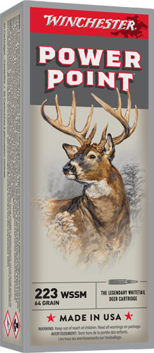 WINCHESTER SUPER-X 223 WSSM - 64GR POWER POINT 20RD 10BX/CS - Image 2