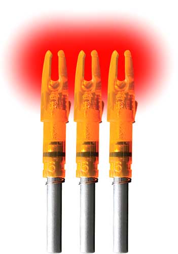 LUMENOK LIGHTED NOCK - GT-SERIES HD ORANGE 3PK - Image 2