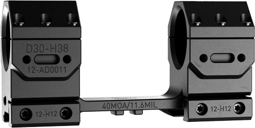 AUDERE SCOPE MOUNT ADVERSUS - 30MM 40MOA HIGH BLACK - Image 2