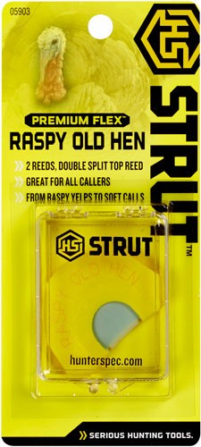 HS STRUT TURKEY CALL DIAPHRAGM - PREM FLEX RASPY OLD HEN - Image 2