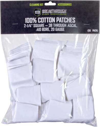 BREAKTHROUGH CLEANING PATCHES - 2 1/4" SQUARE .38-.45 50 PACK - Image 2